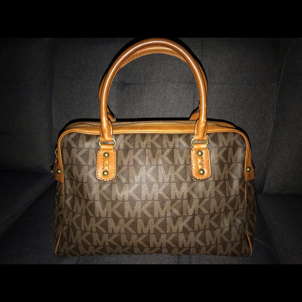 Michael Kors Large Monogram Satchel